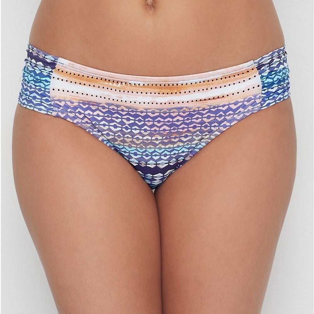 NWT Kenneth Cole Multicolor Patterned Bikini Bottom Size Small